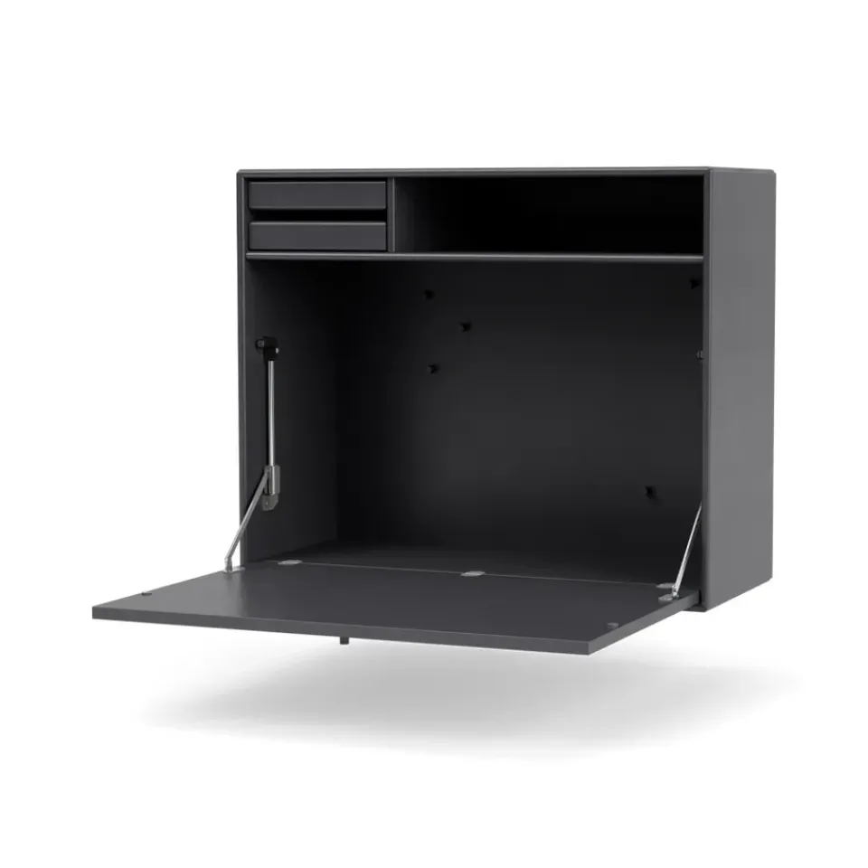 Montana Desks*STUDIO desk, wall hung, Coal 36 Grey