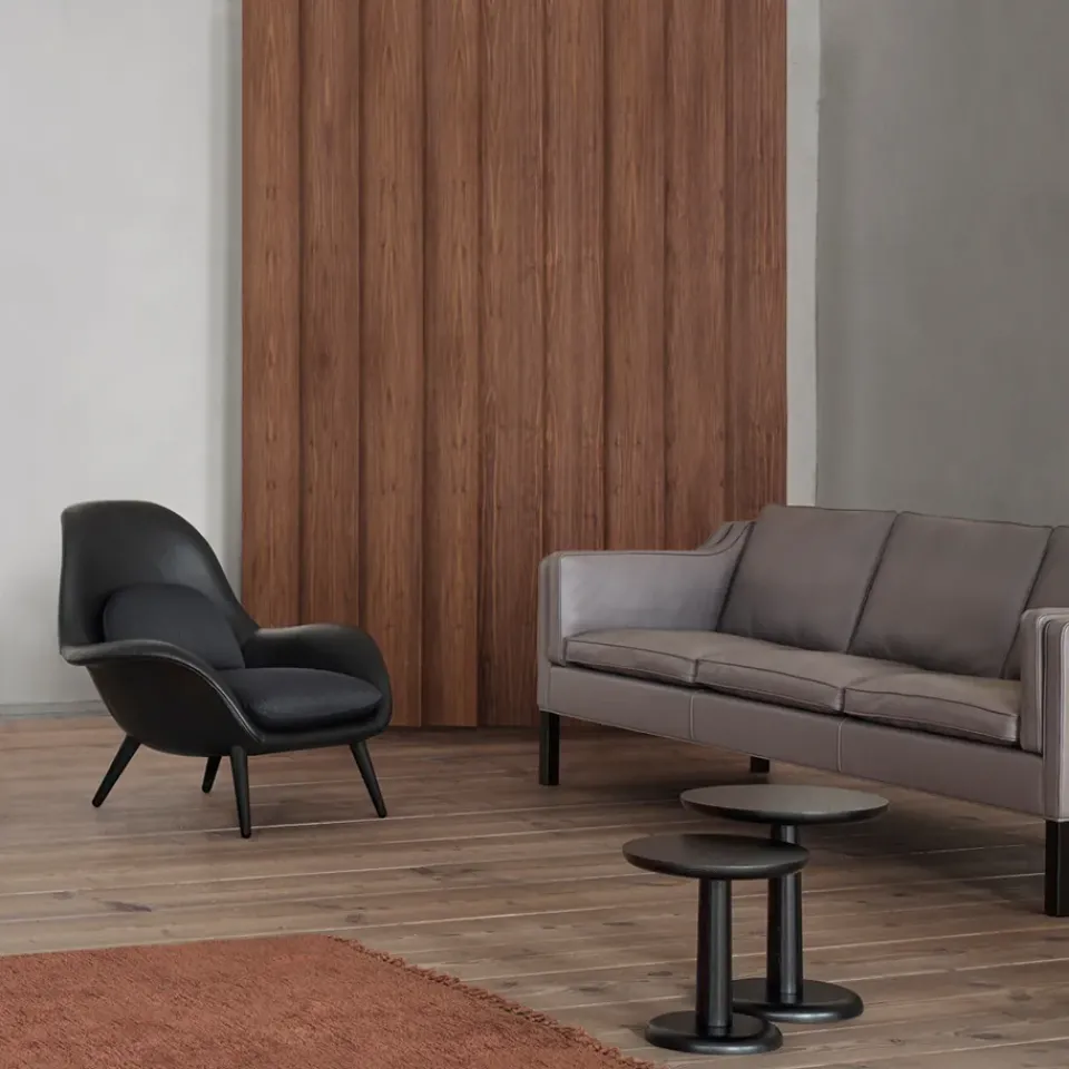 Fredericia Furniture Armchairs & Footstools*Swoon armchair, Hallingdal 65 180-oiled oak Grey