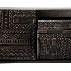 Ethnicraft T.V & Media Units|Dressers & Sideboards*Tabwa media cabinet, teak 51x160 cm Black