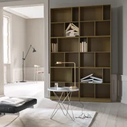OX Denmarq Coffee Tables*Tall Mini O Table coffee table, marble . brass stand Brown