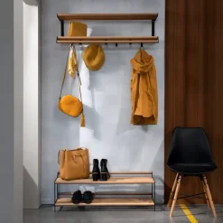 Essem Design Hat Rack & Hat Shelves*Tamburin hat rack 100 cm, oak- Black
