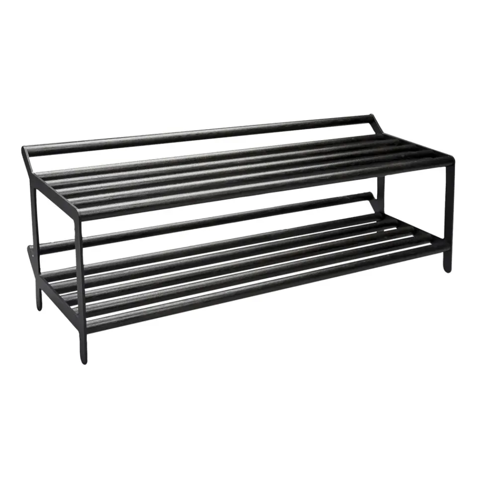 Essem Design Shoe Racks*Tamburin shoe shelf 100 cm, oiled oak- Black