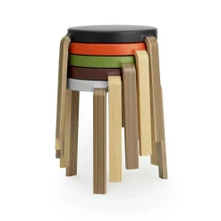 Normann Copenhagen Stools*Tap stool, black-oak BrownBlack