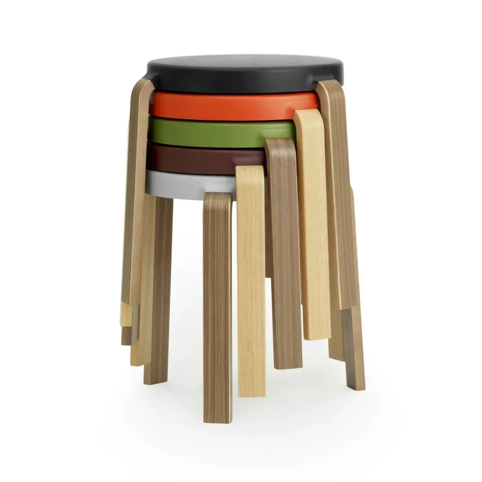 Normann Copenhagen Stools*Tap stool, black-oak BrownBlack