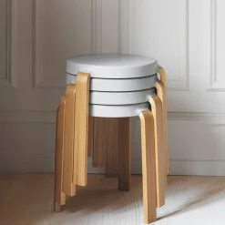 Normann Copenhagen Stools*Tap stool, Sand, oak legs Beige