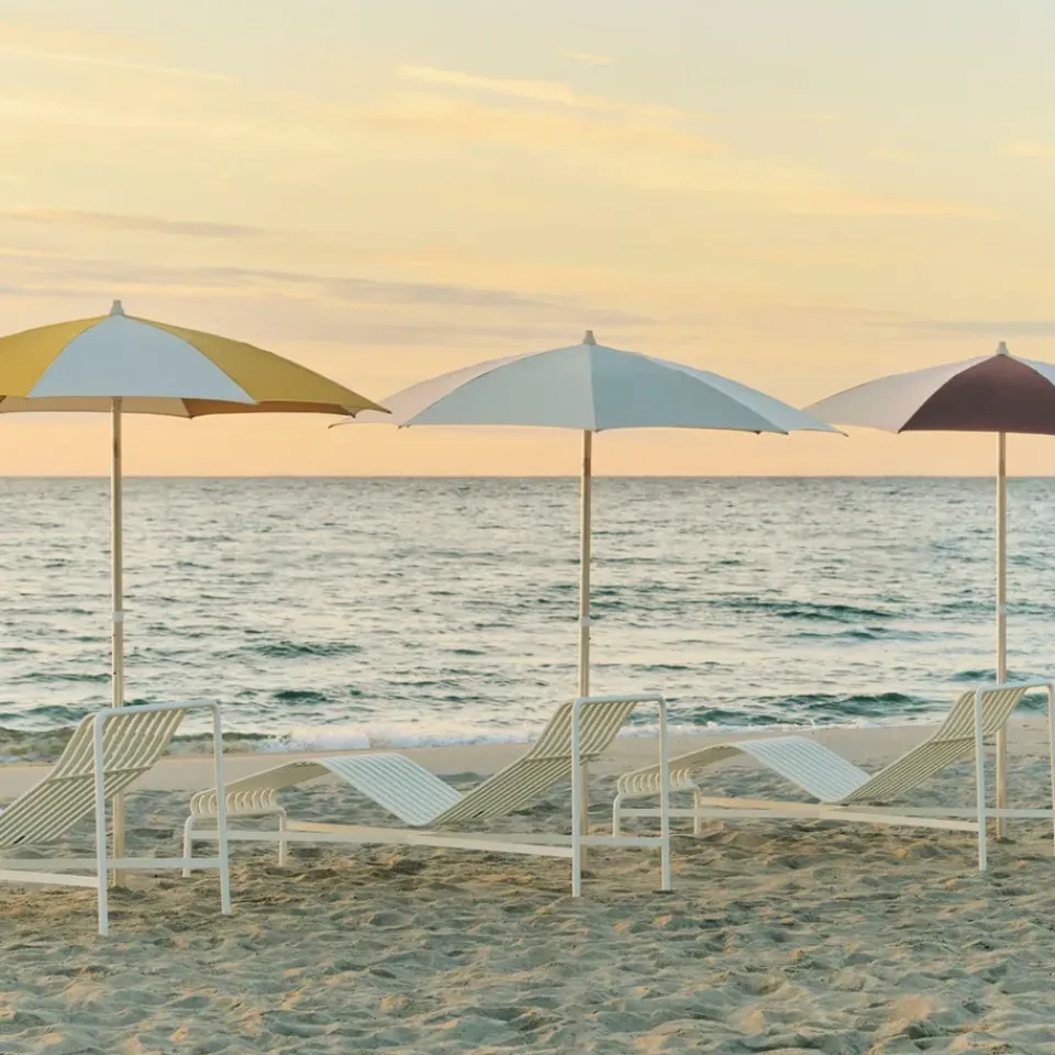 HAY Sun Protection*Terrazza Octagon parasol, Off-white -grey Multi