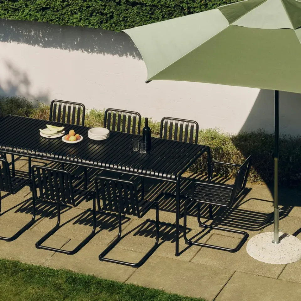 HAY Sun Protection*Terrazza umbrella base, Concrete stone, 35 kg Grey