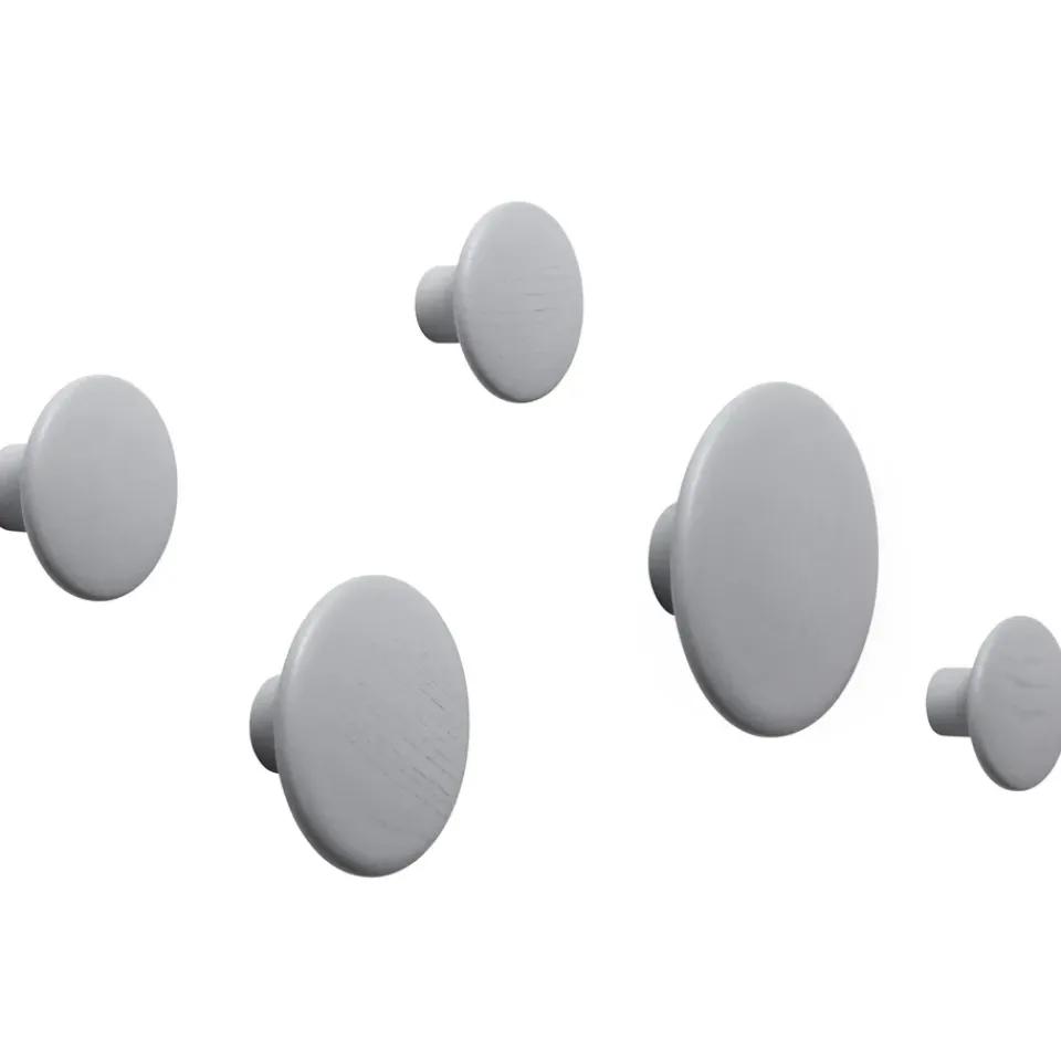 Muuto Clothes Hooks & Hangers*The Dots clothes hook , Ø17 cm Grey