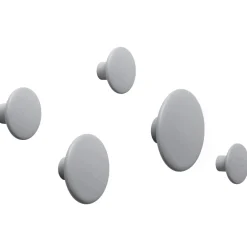 Muuto Clothes Hooks & Hangers*The Dots clothes hook , Ø9 cm Grey