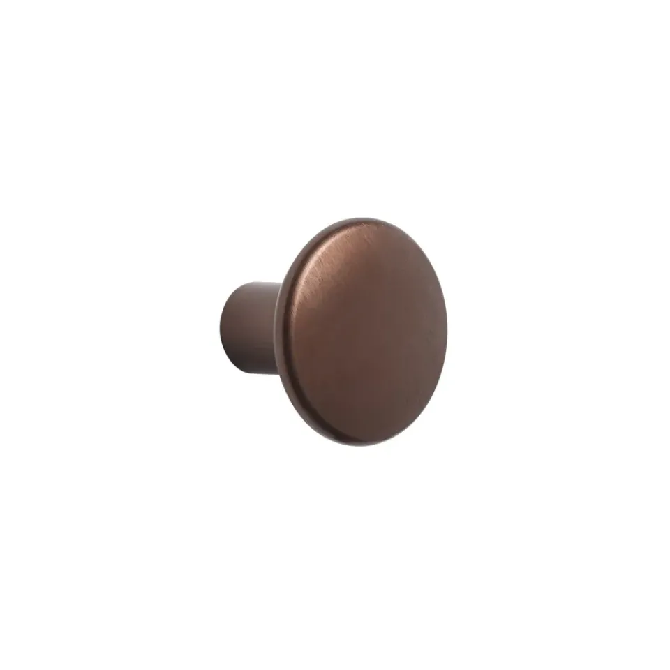 Muuto Clothes Hooks & Hangers*The Dots clothes hook metal 2.7 cm, umber Brown