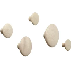 Muuto Clothes Hooks & Hangers*The Dots coat hook ash, Medium BeigeBrown