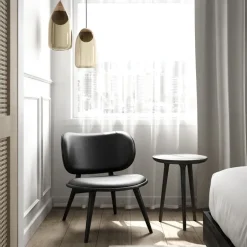 Mater Armchairs & Footstools|Chairs*The Lounge Chair lounge chair, leather , stained beech stand Black