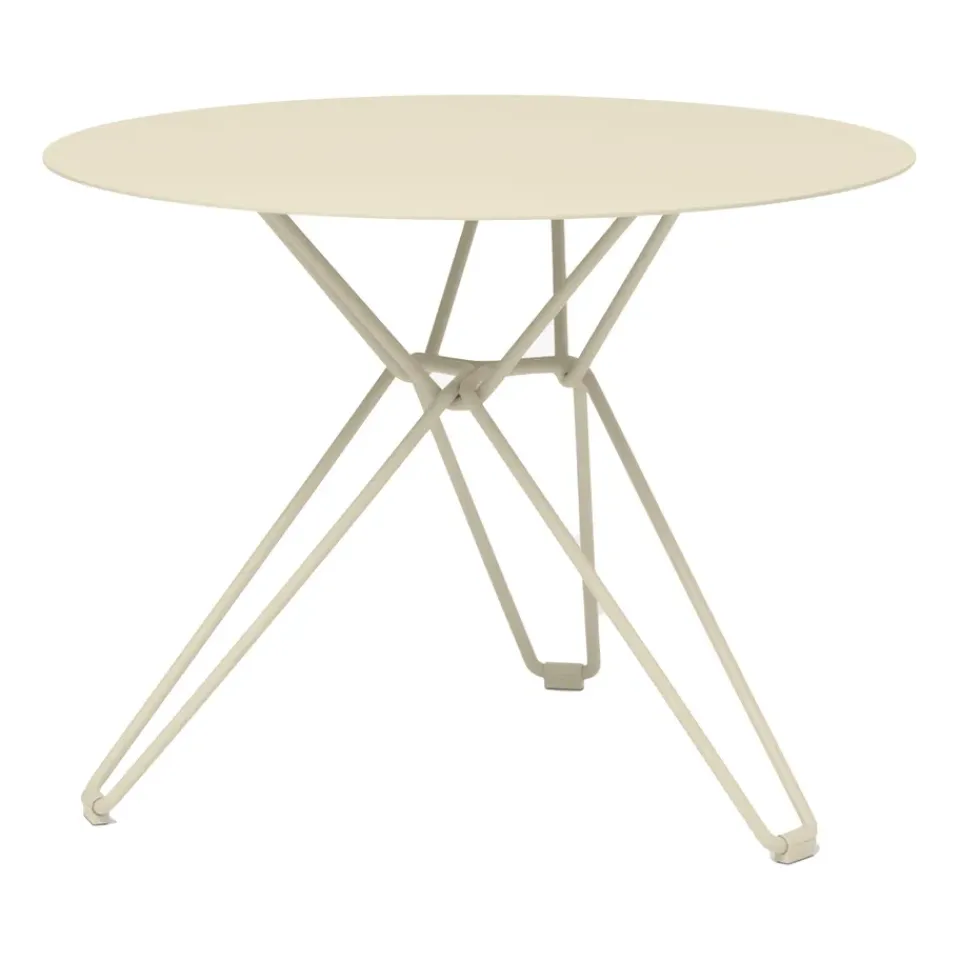 Massproductions Table For Outdoor Use*Tio side table Ø60 cm, Ivory Beige