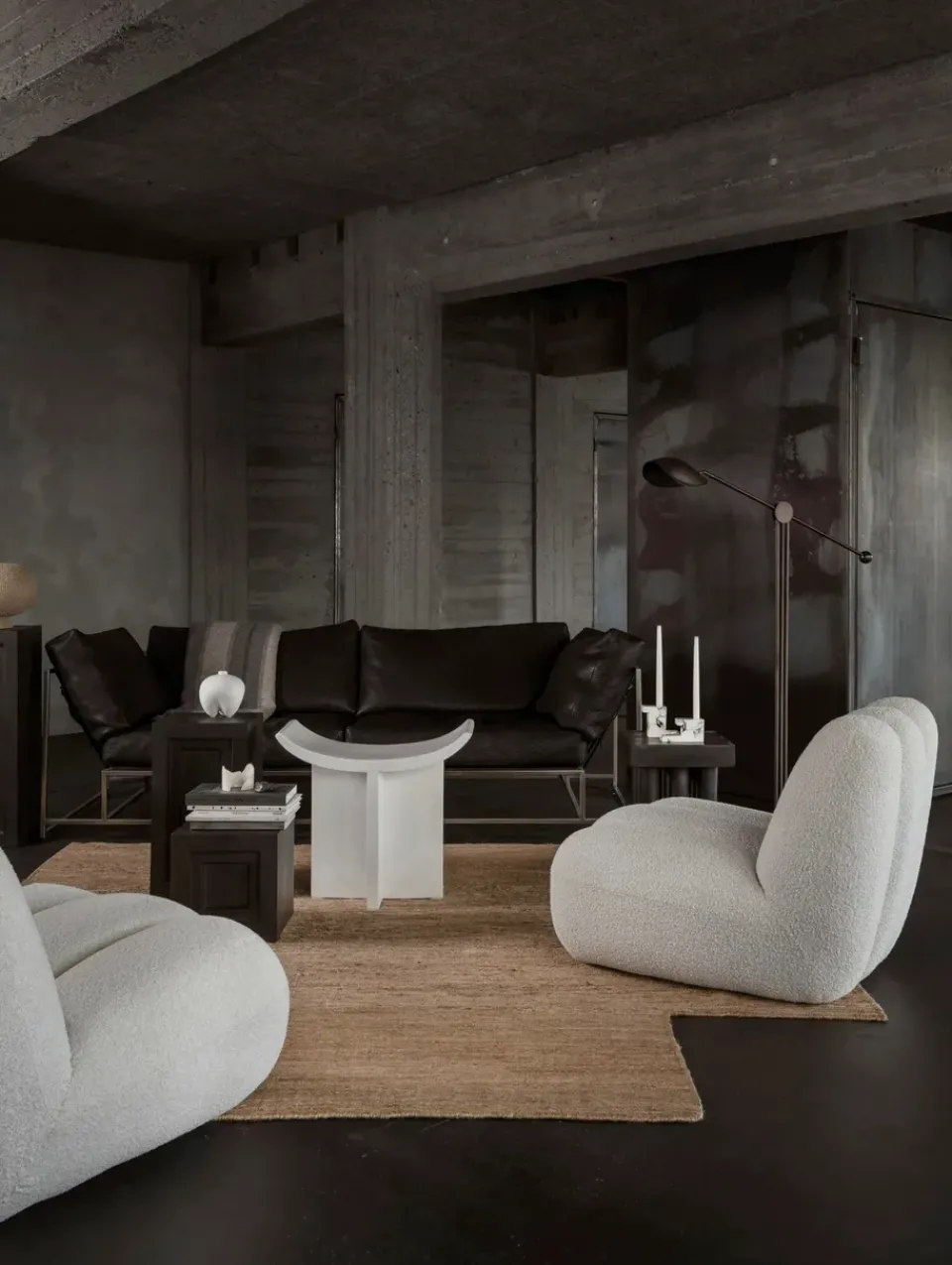 101 Copenhagen Armchairs & Footstools|Chairs*Toe lounge chair bouclé, Off- White