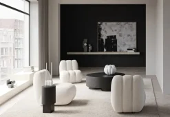 101 Copenhagen Armchairs & Footstools*Toe lounge chair linen, chalk White