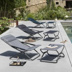 Lafuma Seating*Transabed BeComfort sun lounger, Becomfort dark Grey