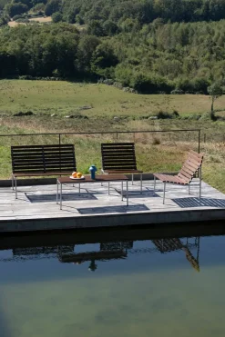 HAY Garden Sofas & Garden Benches*Traverse Lounge bench, Oiled ash Brown