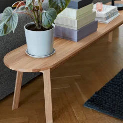 HAY Benches*Triangle Leg bench, Oiled oak 200 cm Beige