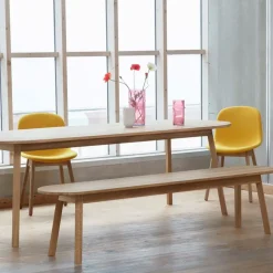 HAY Benches*Triangle Leg bench, water-based lacquered oak, 150 cm Beige