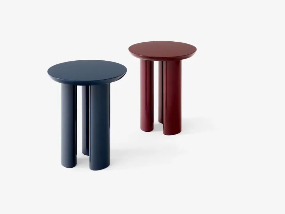 &Tradition Side Tables*Tung JA3 side table, burgundy Red