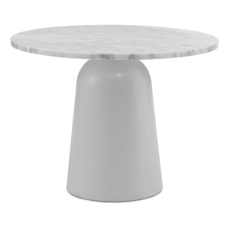 Normann Copenhagen Side Tables*Turn adjustable table Ø55 cm, marble White