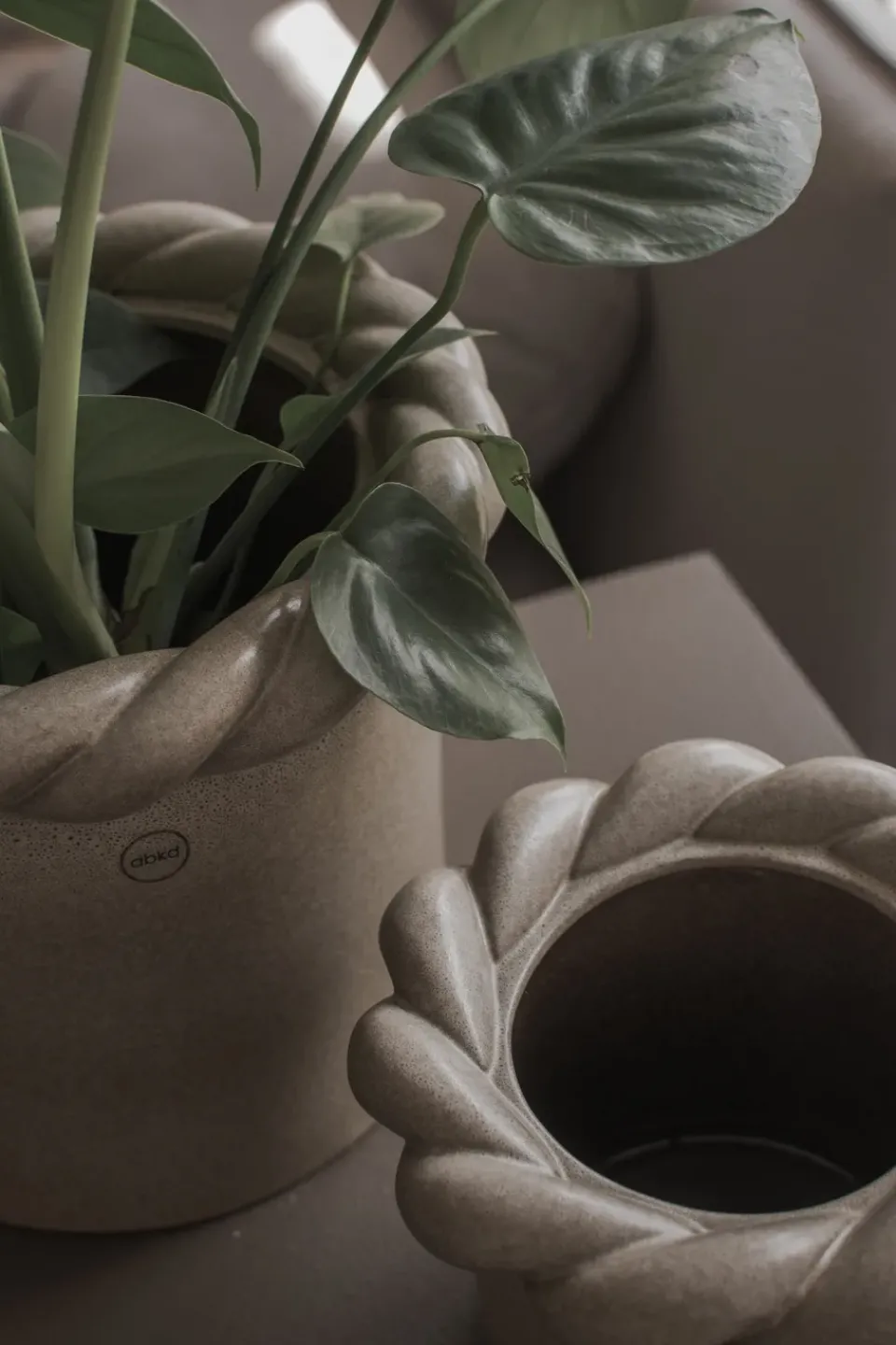 DBKD Garden Details & Accessories*Twine flower pot Ø22 cm, Beige