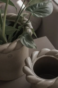 DBKD Garden Details & Accessories*Twine flower pot Ø14 cm, Beige