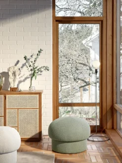 Design House Stockholm Sitting Poufs*Uno pouf Ø50 cm, Cream White