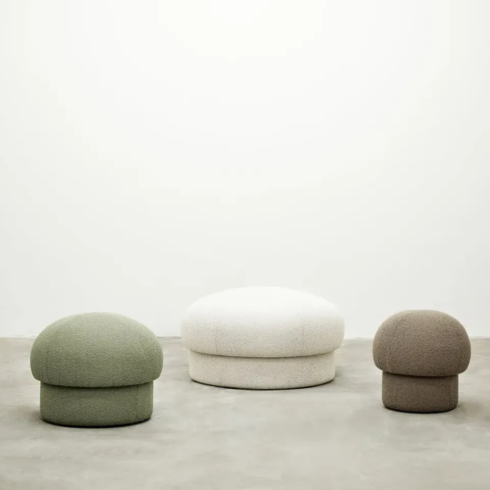 Design House Stockholm Sitting Poufs*Uno pouf Ø94 cm, Cream Beige