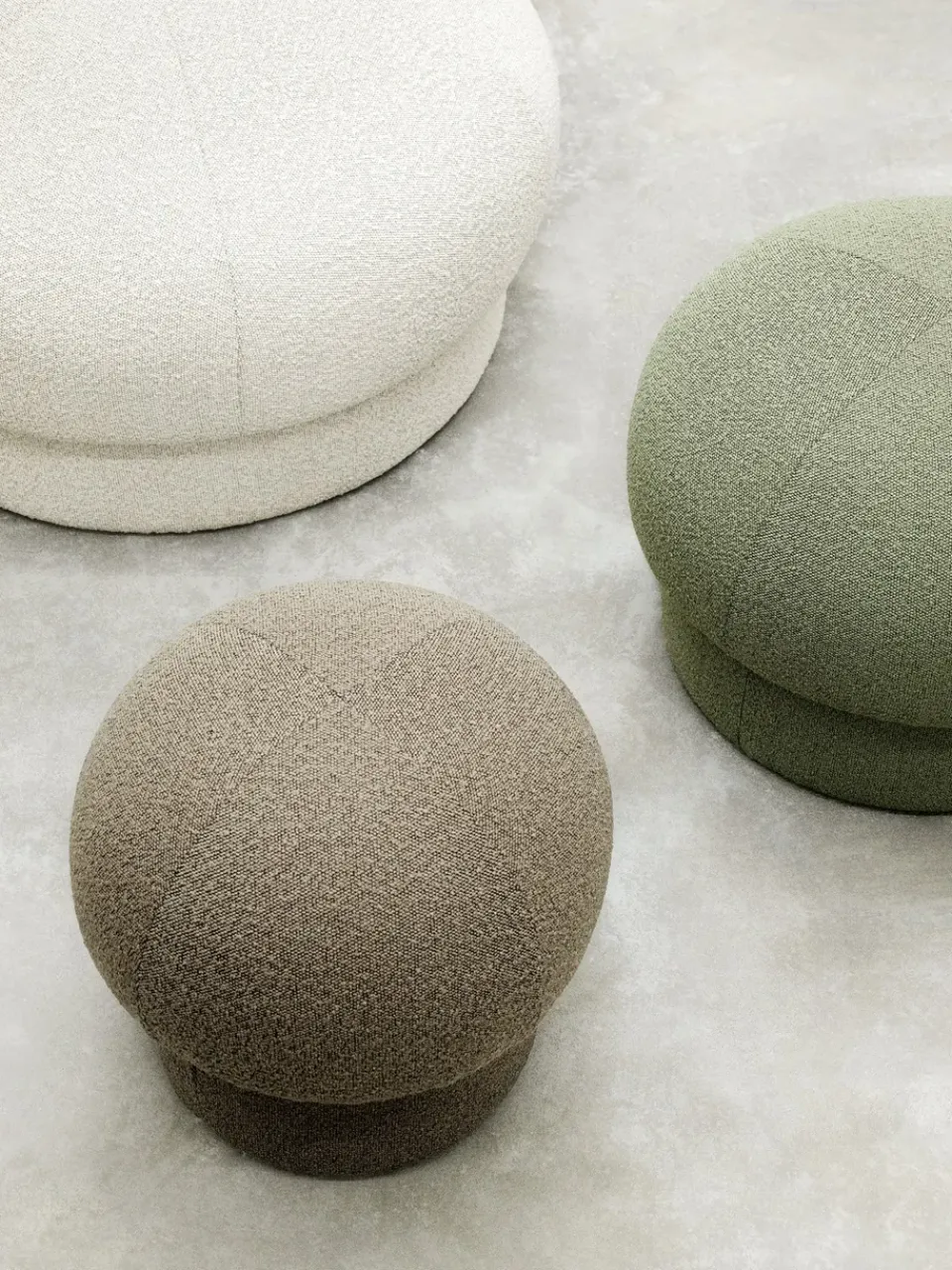 Design House Stockholm Sitting Poufs*Uno pouf Ø94 cm, Cream Beige