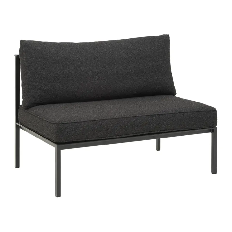 Brafab Garden Sofas & Garden Benches*Upper modular sofa, -teddy , middle section Black