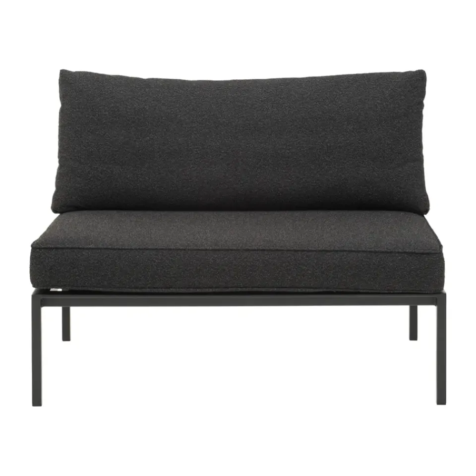 Brafab Garden Sofas & Garden Benches*Upper modular sofa, -teddy , middle section Black