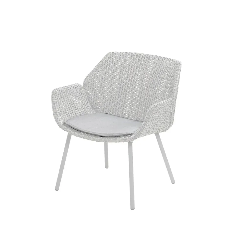 Cane-line Seat Cushions & Pads*Vibe lounge armchair cushion, Natté light Grey