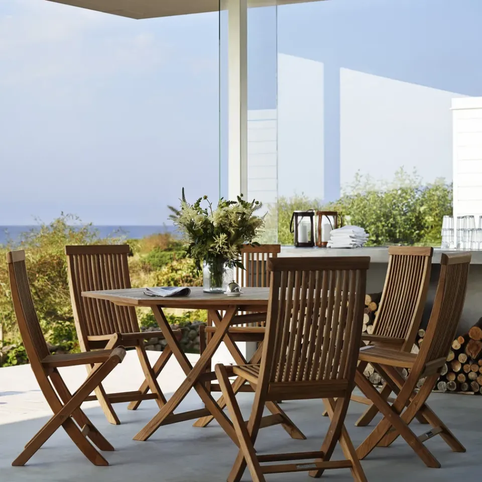 Skargaarden Table For Outdoor Use*Viken table, Teak, large Brown