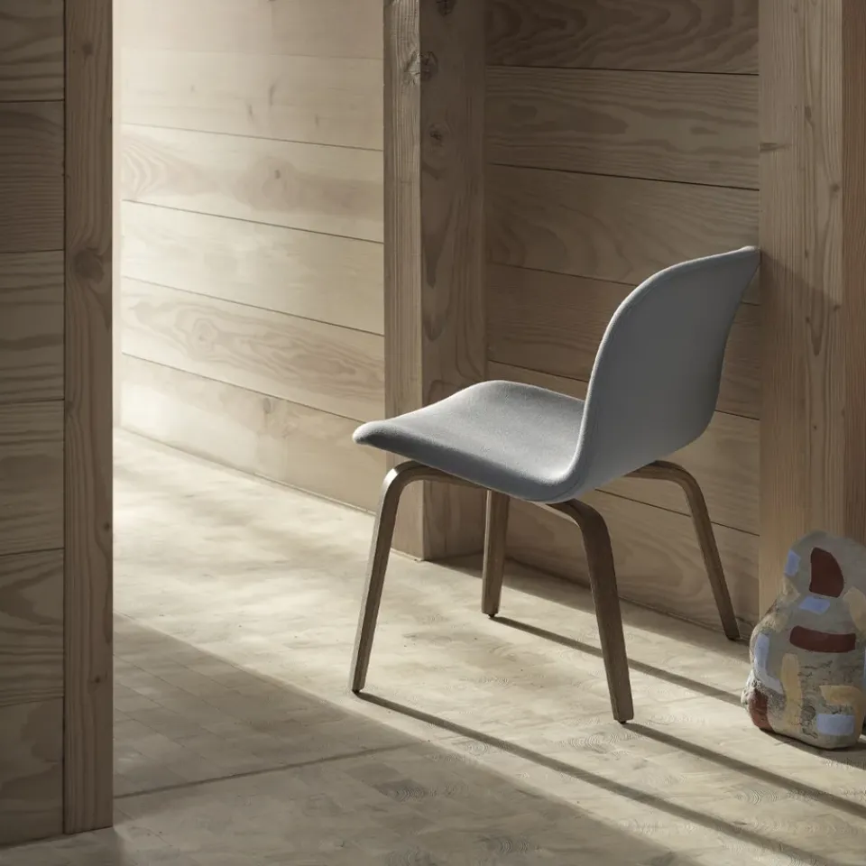 Muuto Chairs|Armchairs & Footstools*Visu lounge chair upholstered chair, Steelcut 120-brown stained oak Blue