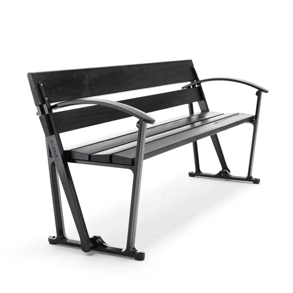 Byarums bruk Garden Sofas & Garden Benches|Outdoor Lounge Furniture*Waterloo sofa, Mahogany glaze, stand Black
