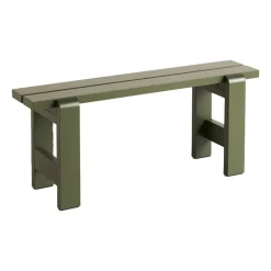 HAY Garden Sofas & Garden Benches*Weekday bench 111x23 cm lacquered pine, Olive Green
