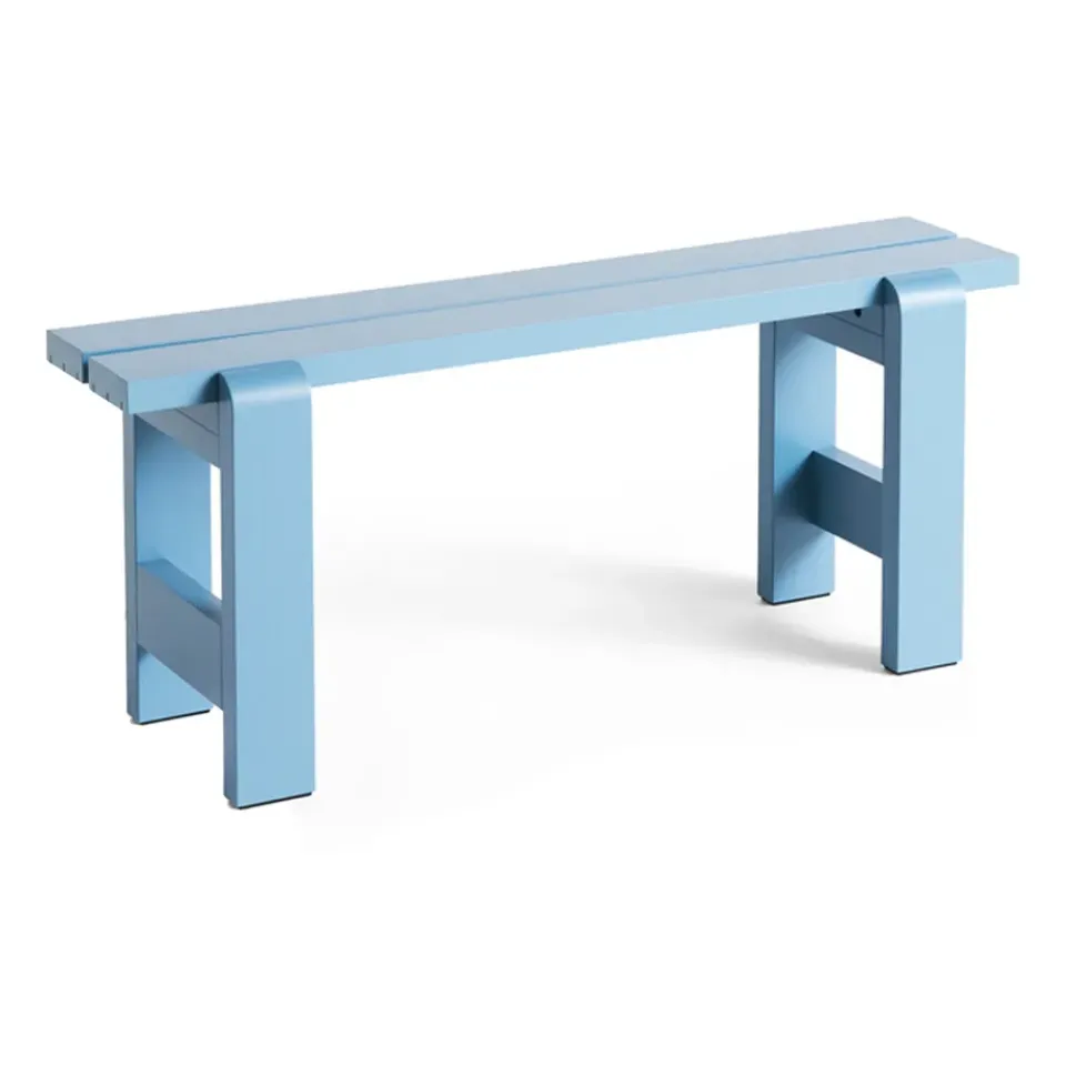 HAY Garden Sofas & Garden Benches*Weekday bench 111x23 cm lacquered pine, Azure Blue