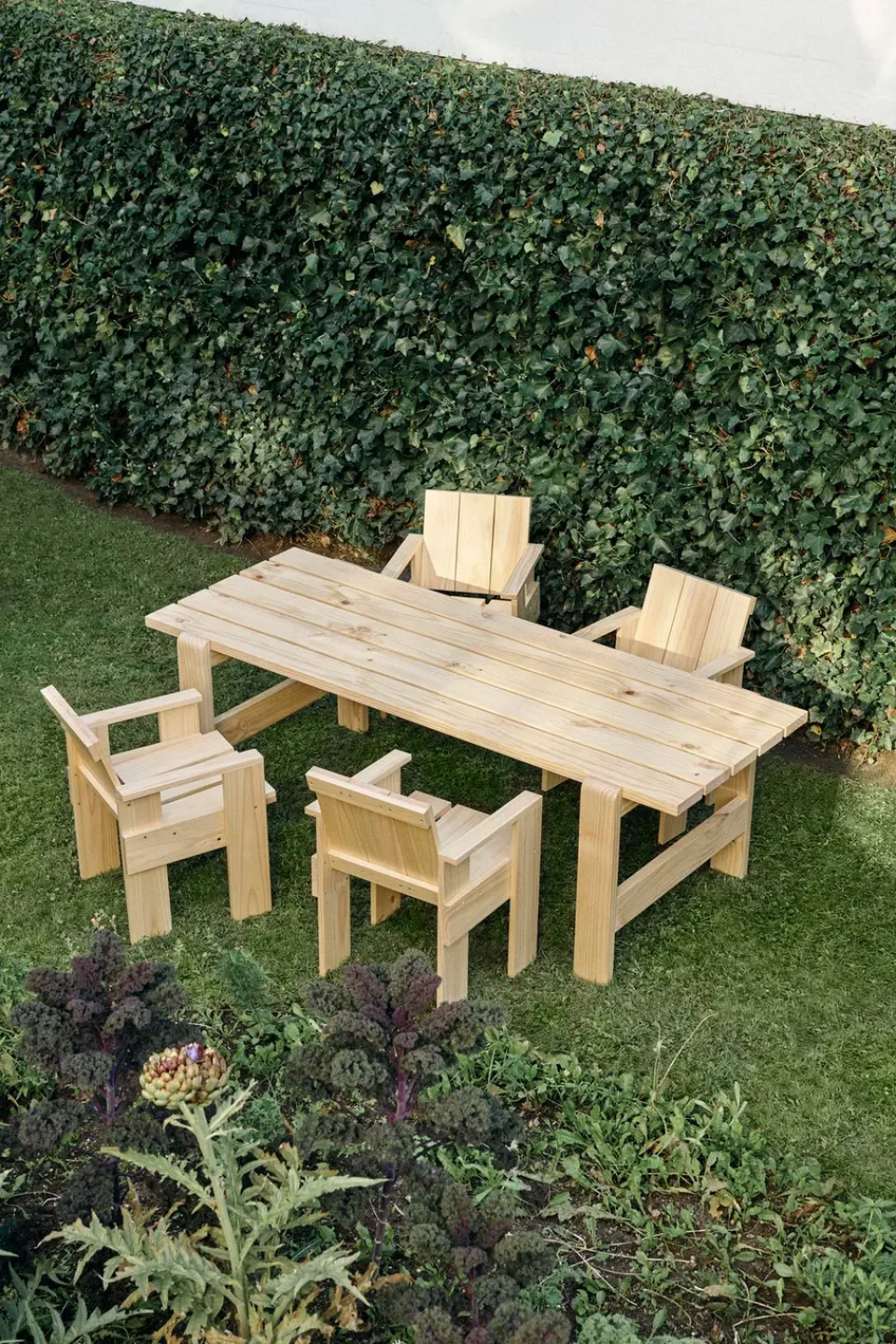 HAY Table For Outdoor Use*Weekday table 230x83 cm lacquered pine, Natural Beige