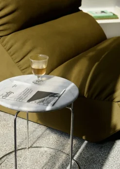 &Tradition Dining Tables*Wire Stool VP11 tabletop Ø38 cm, Marble Bianco Carrara White