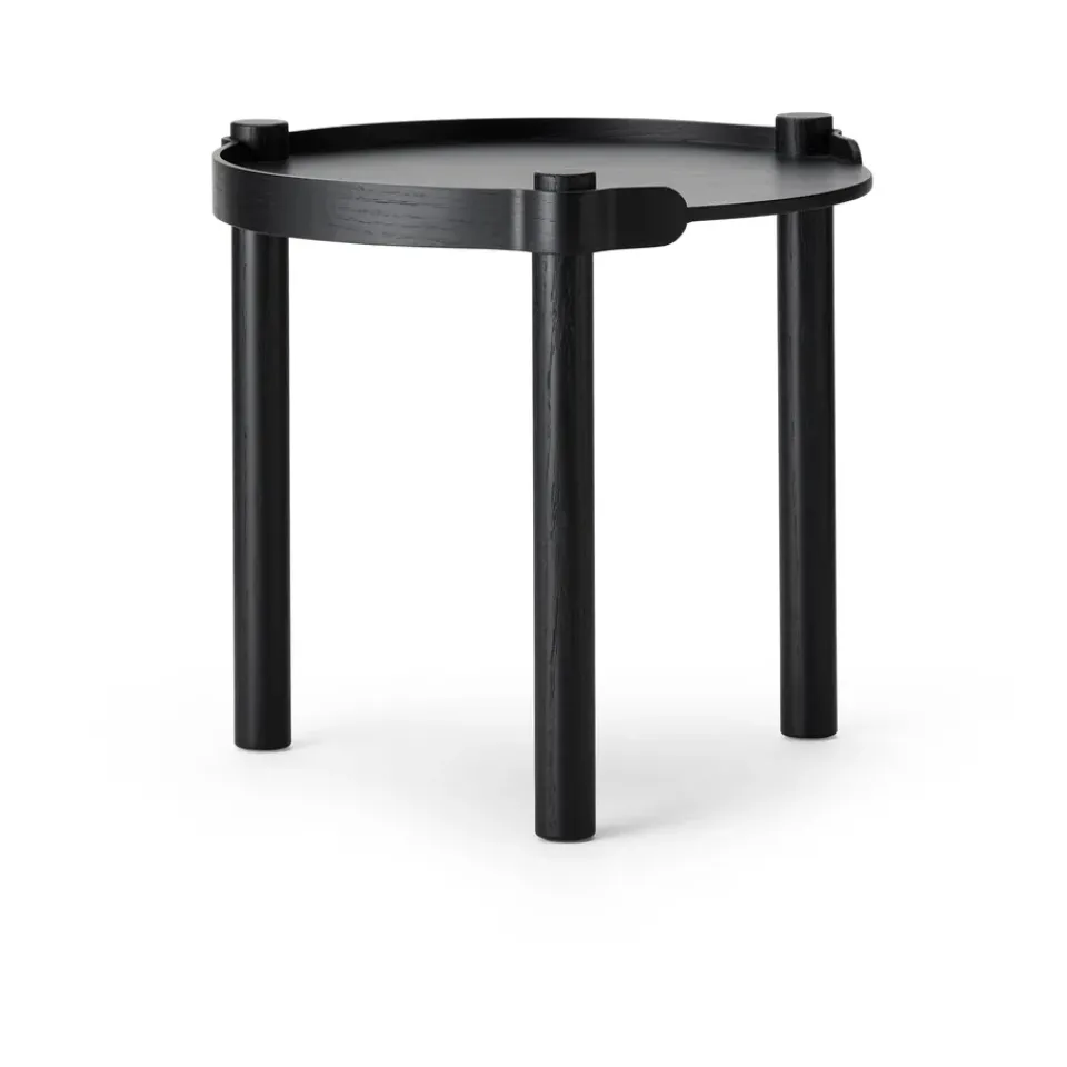Cooee Design Coffee Tables*Woody table Ø45 cm, stained oak Black