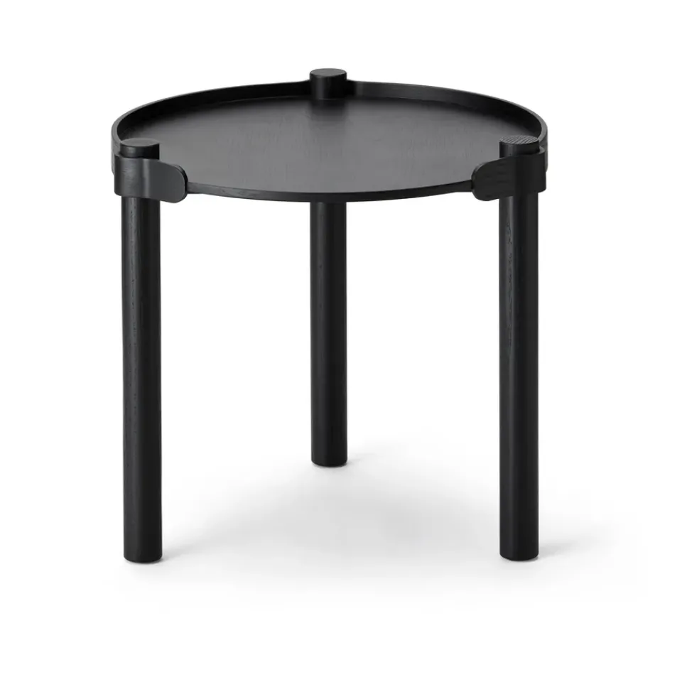Cooee Design Coffee Tables*Woody table Ø45 cm, stained oak Black