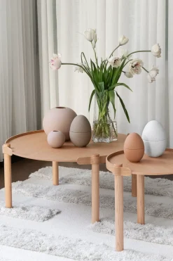 Cooee Design Coffee Tables*Woody table Ø80 cm, Oak Brown