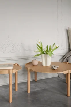 Cooee Design Coffee Tables*Woody table Ø80 cm, Oak Brown
