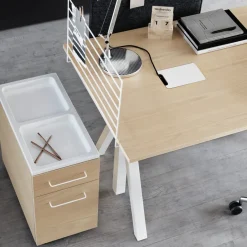 Works Desks*desk table top, Oak, 140 cm Beige