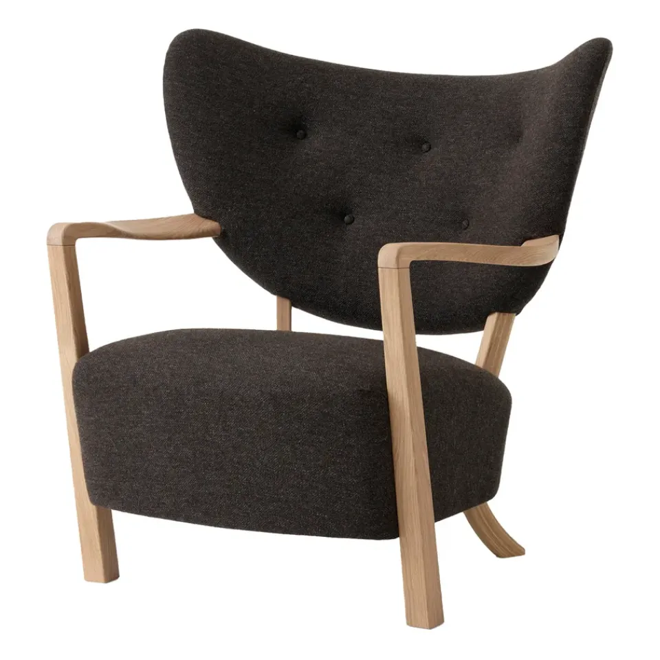 &Tradition Armchairs & Footstools*Wulff Lounge Chair ATD2 armchair, Oiled oak-Hallingdal Black