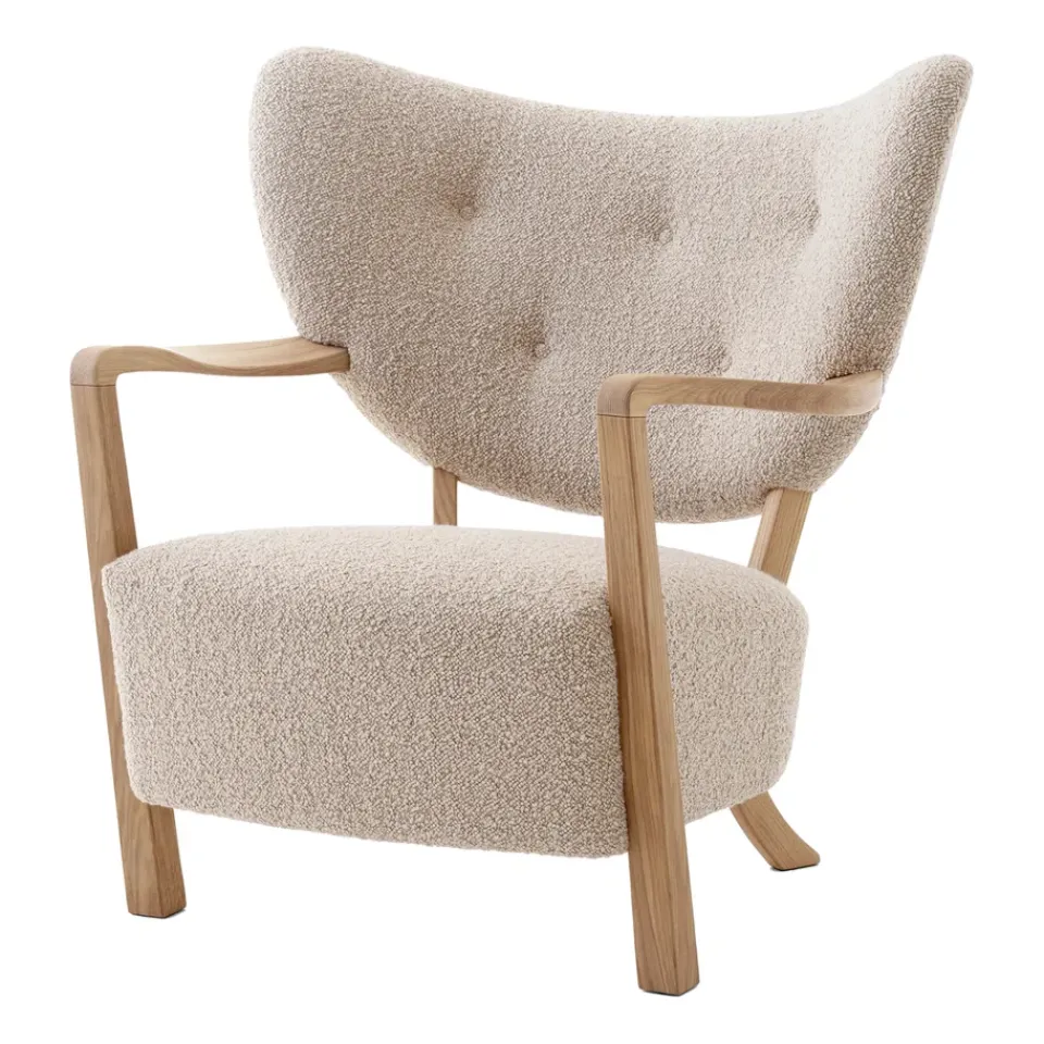 &Tradition Armchairs & Footstools*Wulff Lounge Chair ATD2 armchair, Oiled oak-Karakorum Beige