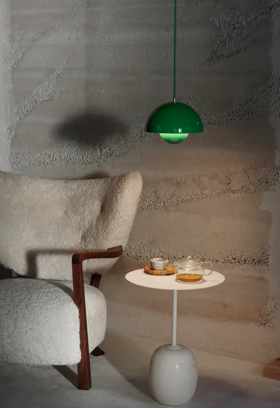 &Tradition Armchairs & Footstools*Wulff Lounge Chair ATD2 armchair, Oiled walnut-Moonlight Beige