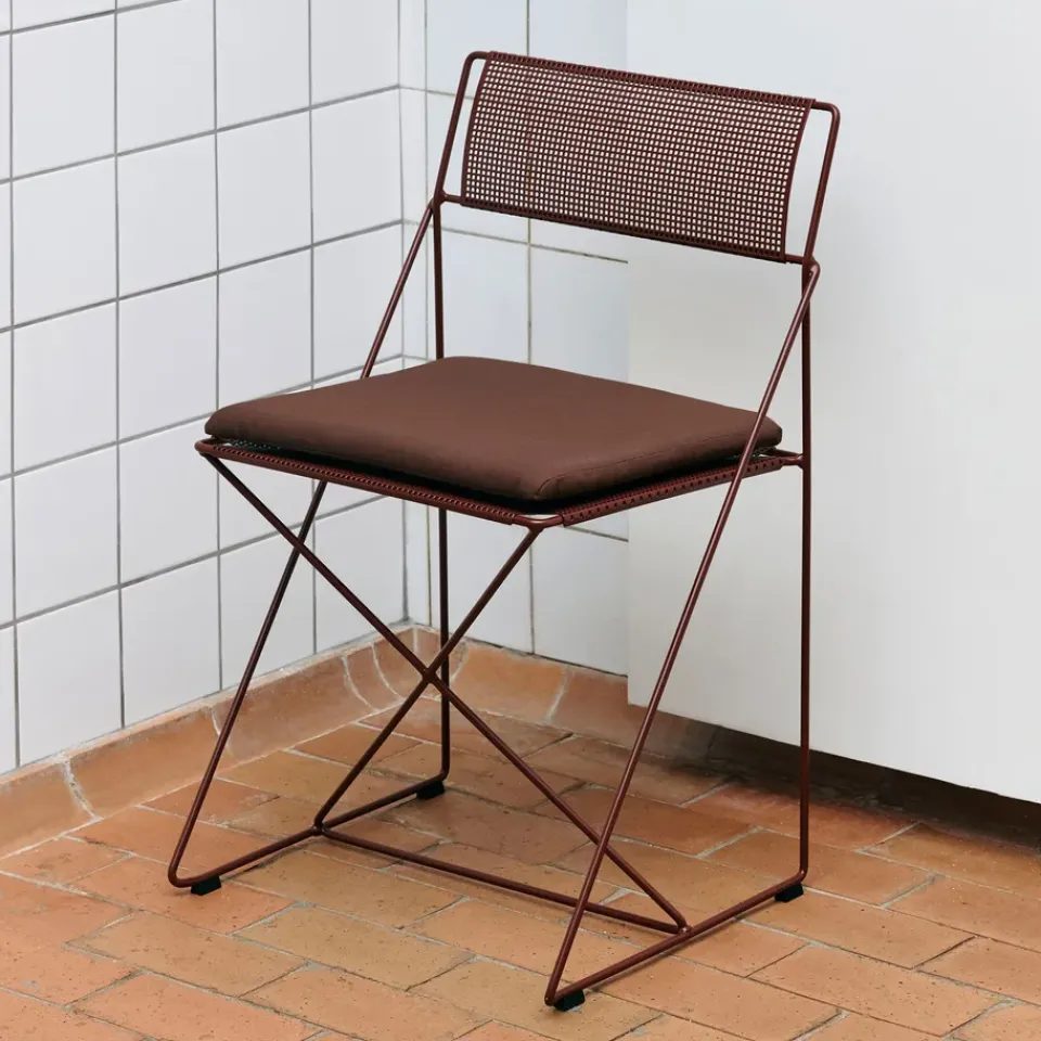 HAY Seating|Balcony Furniture*X-Line Indoor Outdoor chair, Iron Red